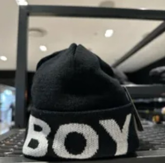 [S] BOYLONDON BEANIE HAT,BLACK, B63CP13U890 (SBB358)