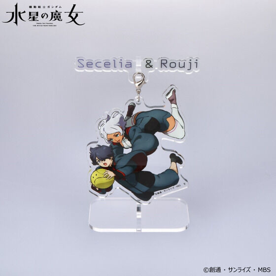 Pbandai 預訂2024/6月 機動戦士ガンダム 水星の魔女 ゆれるアクリルスタンド セセリア・ドート＆ロウジ・チャンテ