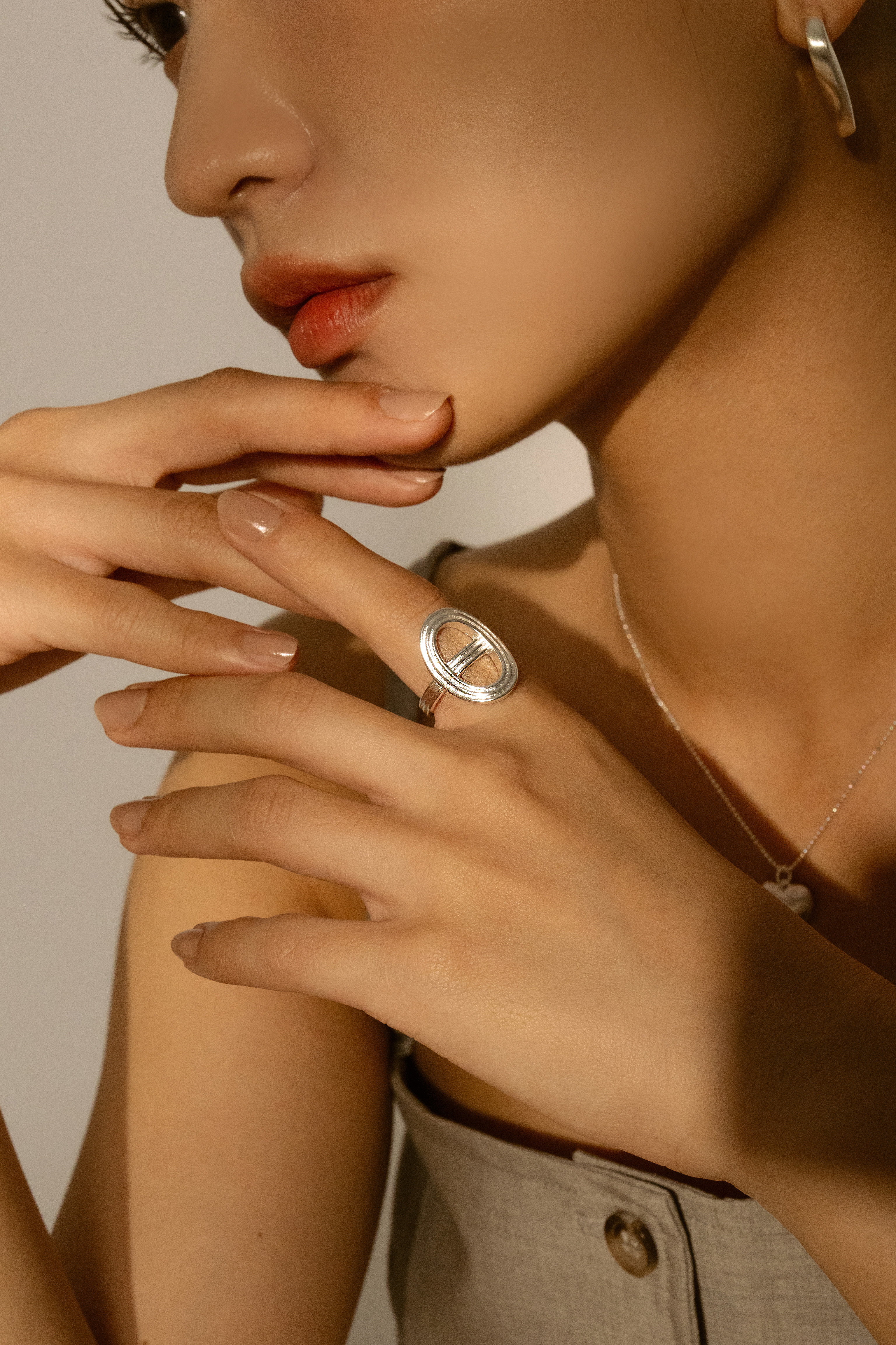 R322|線圈合金鍍金戒指