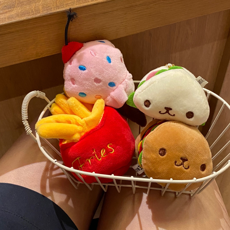 《2428》Q版三明治漢堡表情掛飾