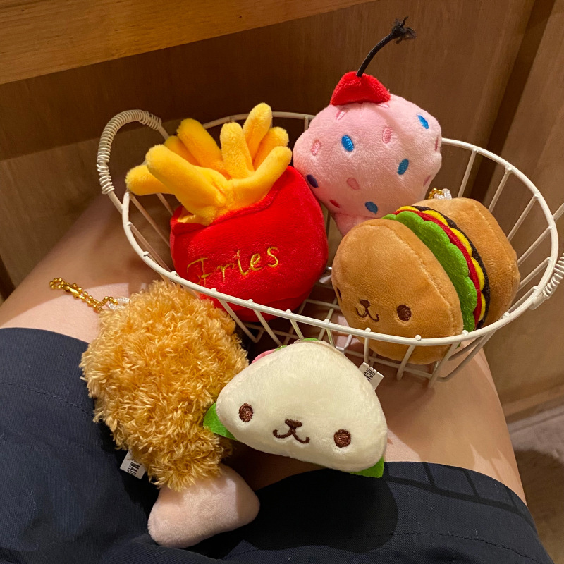 《2428》Q版三明治漢堡表情掛飾