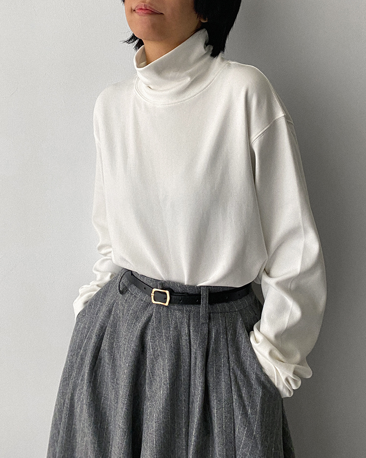 MFT-2409 磨毛高領T恤 ᴡʜɪᴛᴇ