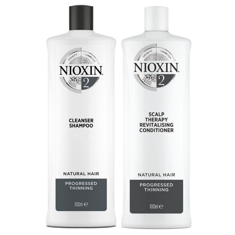 NIOXIN - 麗康絲2號防脫髮洗護套裝 - 1000ml + 1000ml