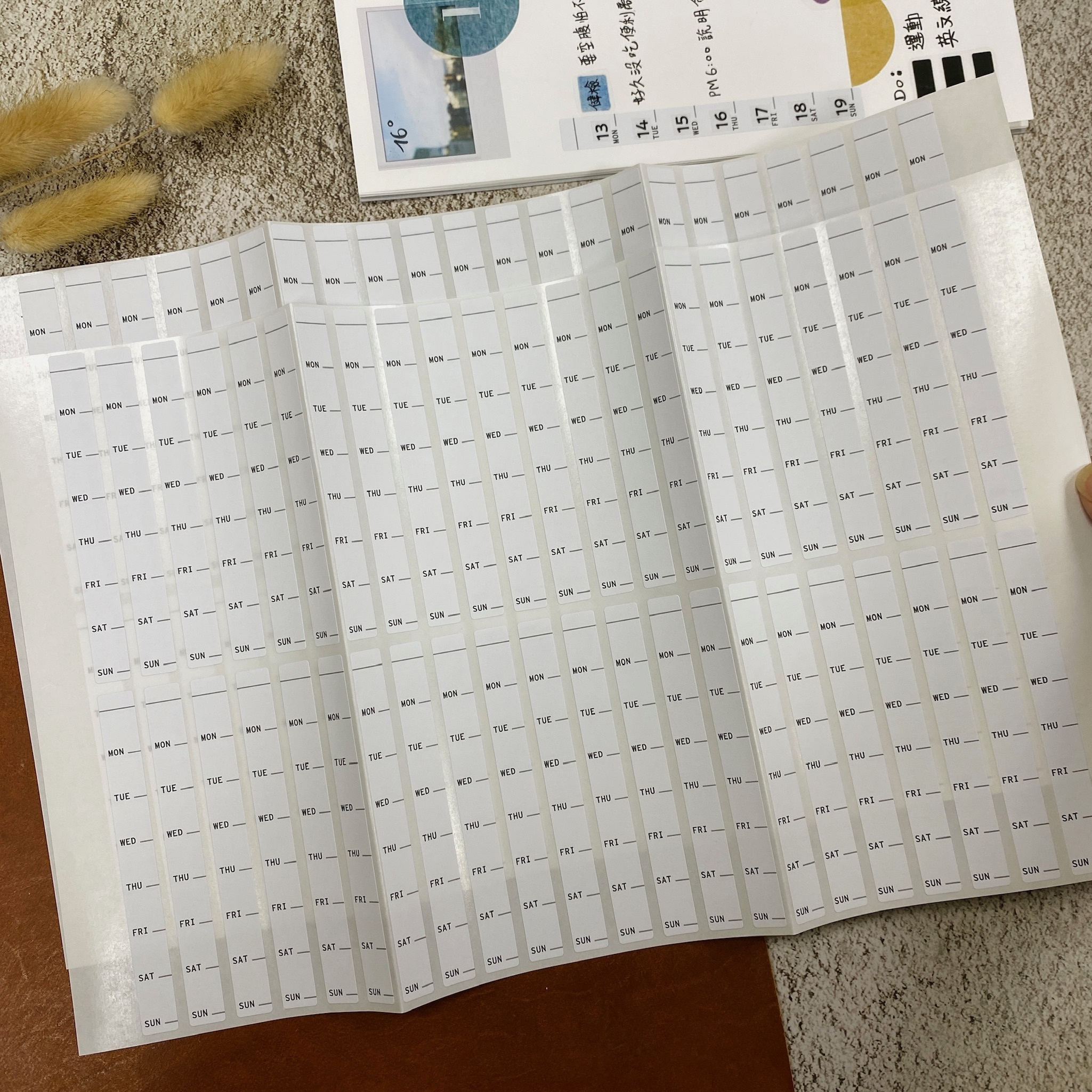一分之一工作室｜週計劃貼紙包