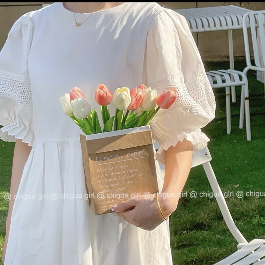 《3360》ins鬱金香仿真擺飾花束