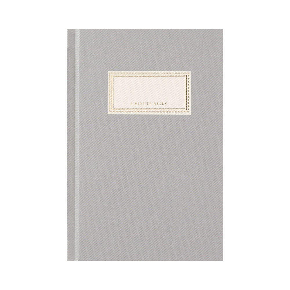 灰色封面 三分鐘日記 自由日記本｜MIDORI 日本
