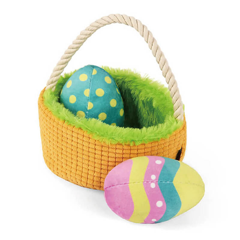【寵物陪伴、抗憂鬱玩具】P.L.A.Y. 蹦蹦復活節-彩蛋籃