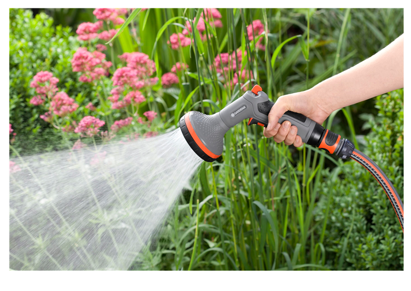 "GARDENA" 德國豪華款花灑水槍(2功能)(花床/大面積噴灑專用)(彩色卡紙裝)(4個/盒)-[18319]