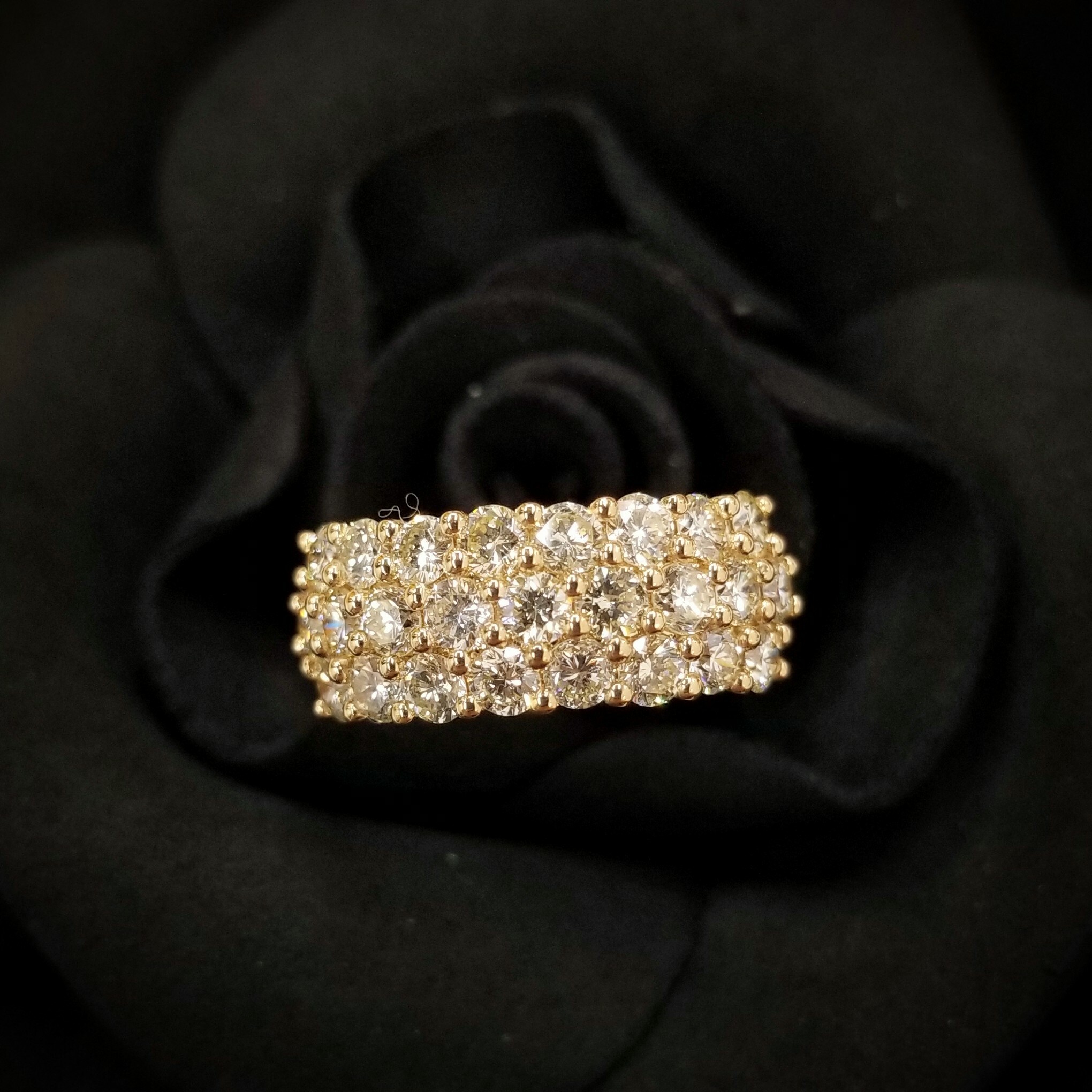 18K Yellow Gold 2.00ct Diamond Ring