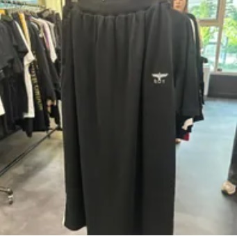 [S] BOYLONDON SMALL ARTWORK SKIRT,BLACK/WHITE, B91SK1352F89 (SBB363)