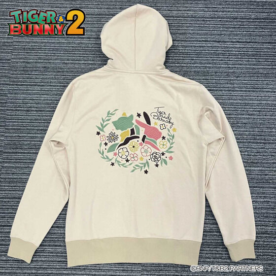 Pbandai 預訂2024/3月 ONOFFYFREE TIGER＆BUNNY2 エンブロイダリージップアップパーカー
