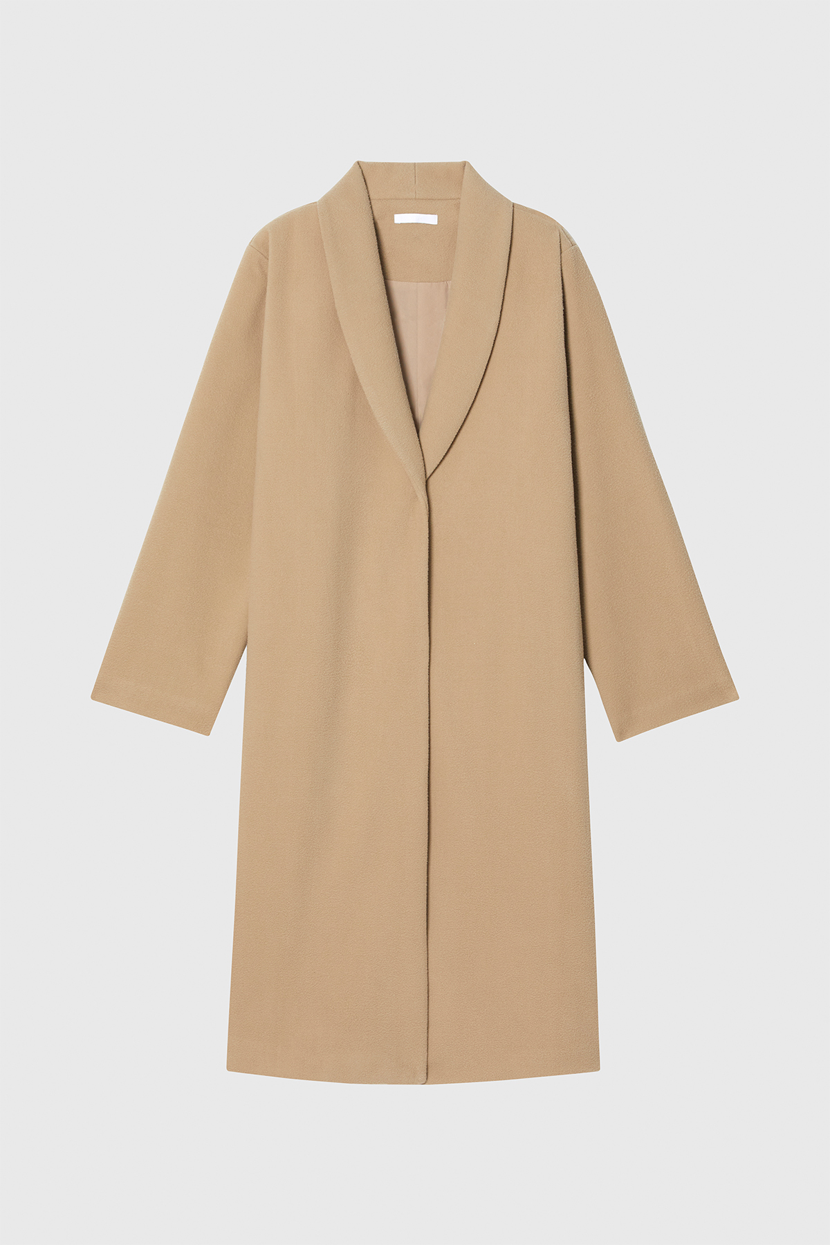 BRUSH 防潑水絨毛大衣 女（卡其）