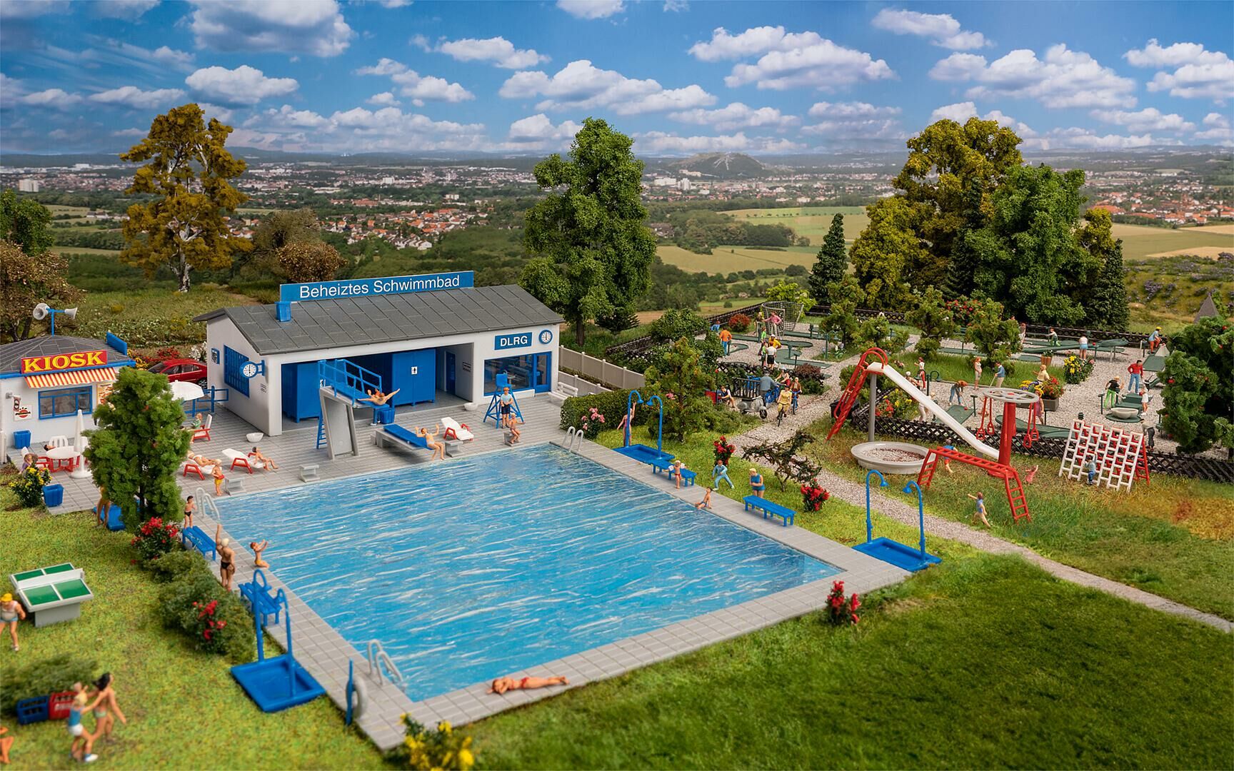 Faller 190136 HO規 Leisure time 泳池 套件