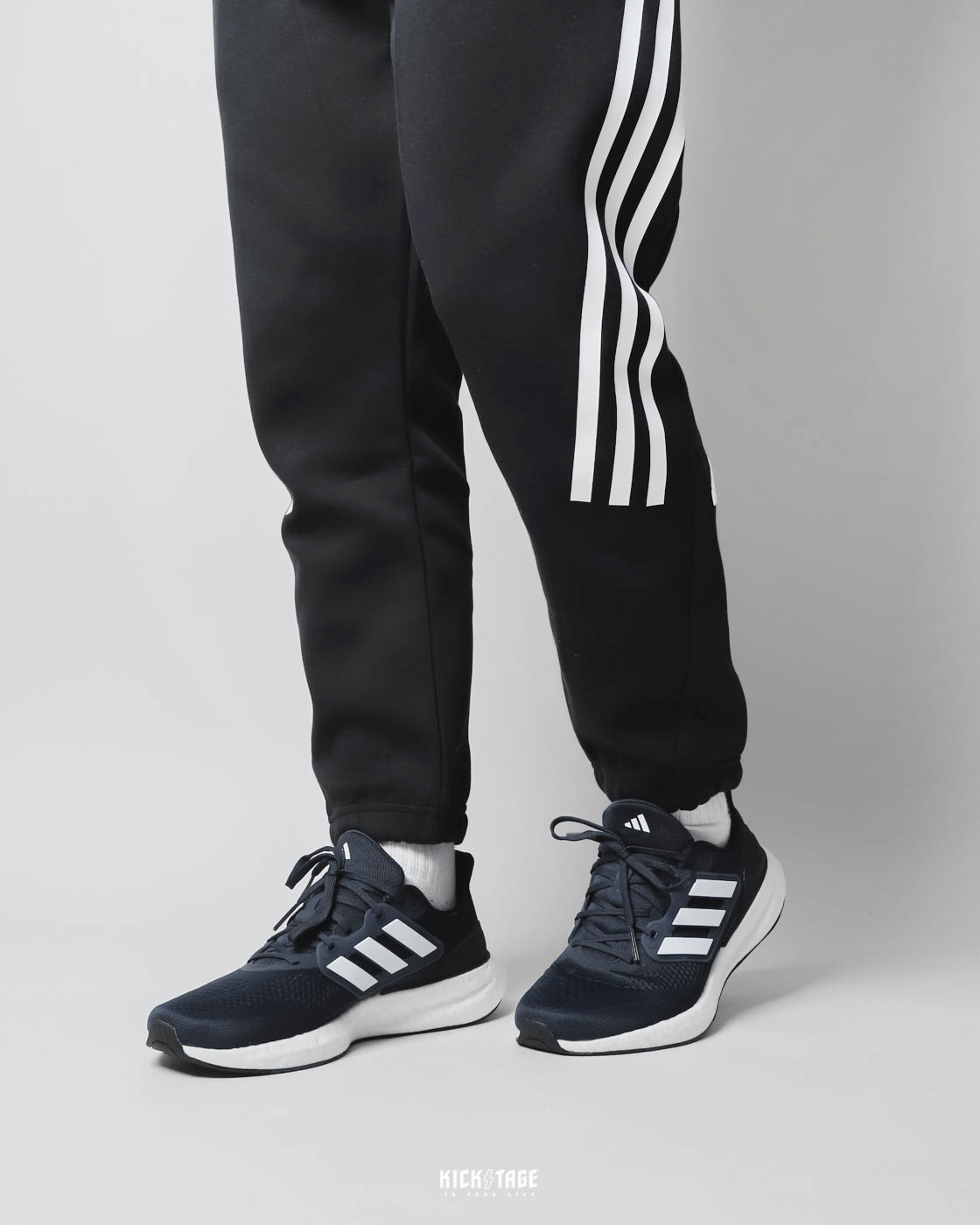 男鞋 ADIDAS PUREBOOST 23 深藍色 網眼透氣 避震 運動鞋 慢跑鞋【IF2373】