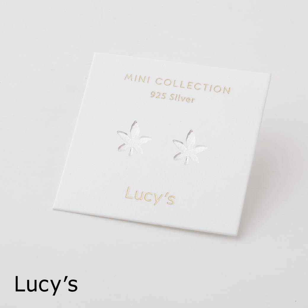 *925純銀〔輕銀系列〕楓葉 耳環 (106634)