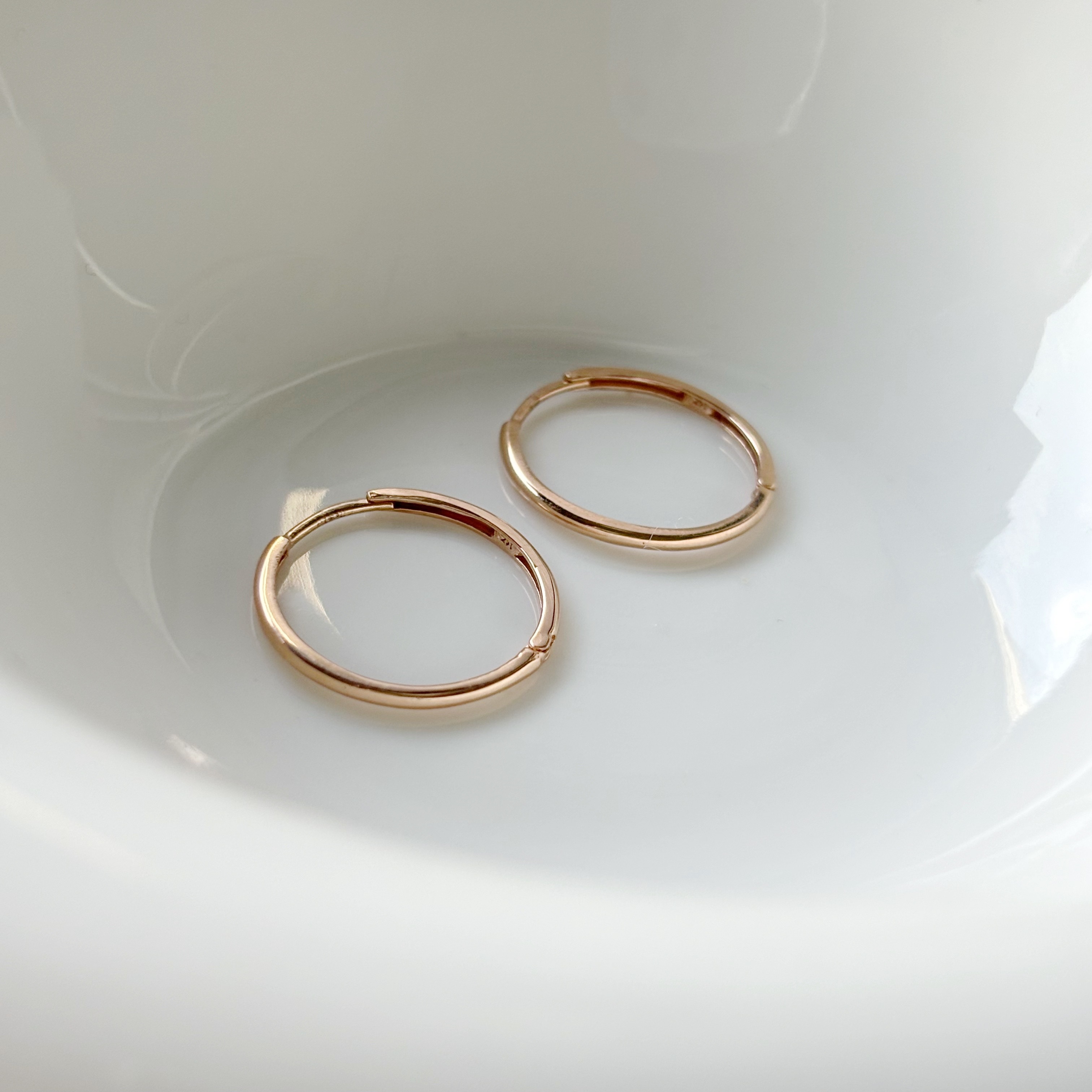 14K 18mm圈圈耳環