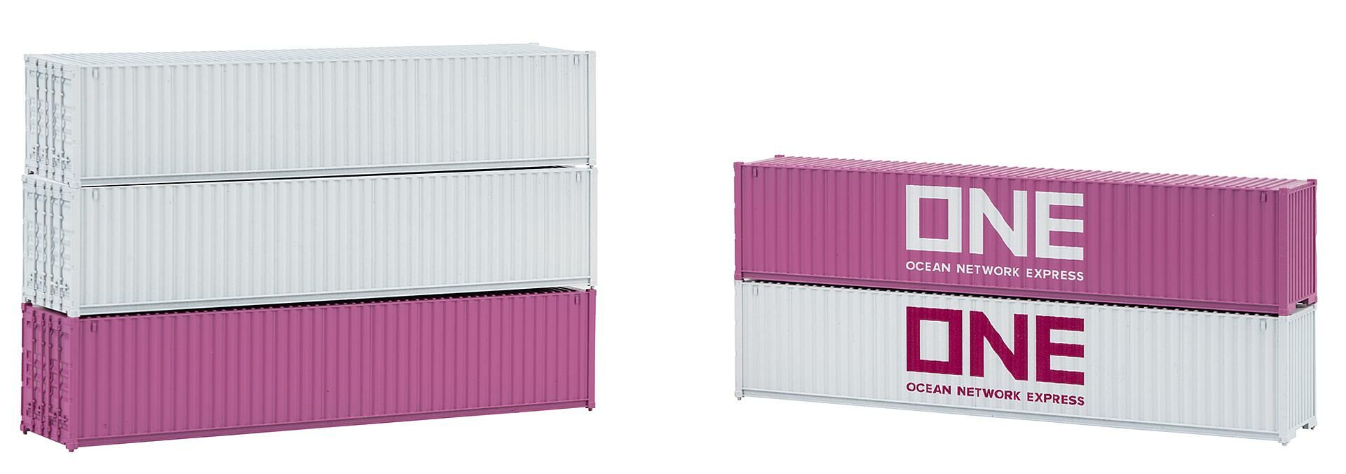 Faller 182152 HO規 ONE 40呎 貨櫃 5入組 套件