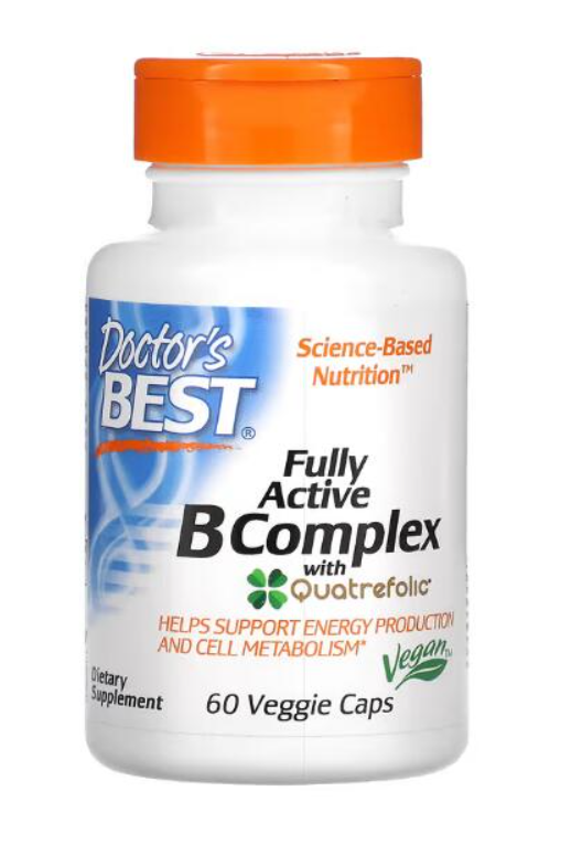 [預購] Quatrefolic® 高活性B群 60粒 Doctor's Best Fully Active B
