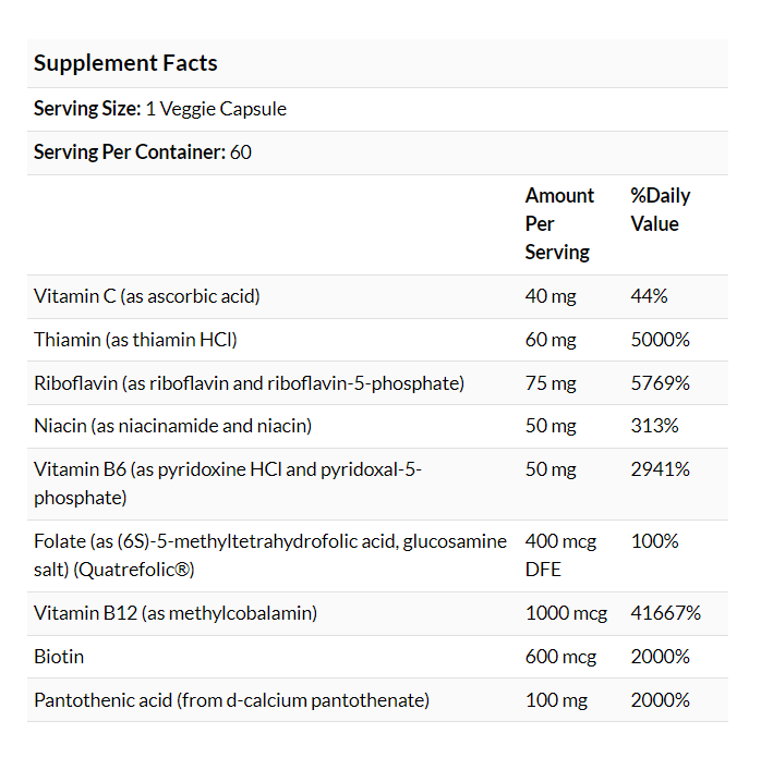 [預購] Quatrefolic® 高活性B群 60粒 Doctor's Best Fully Active B