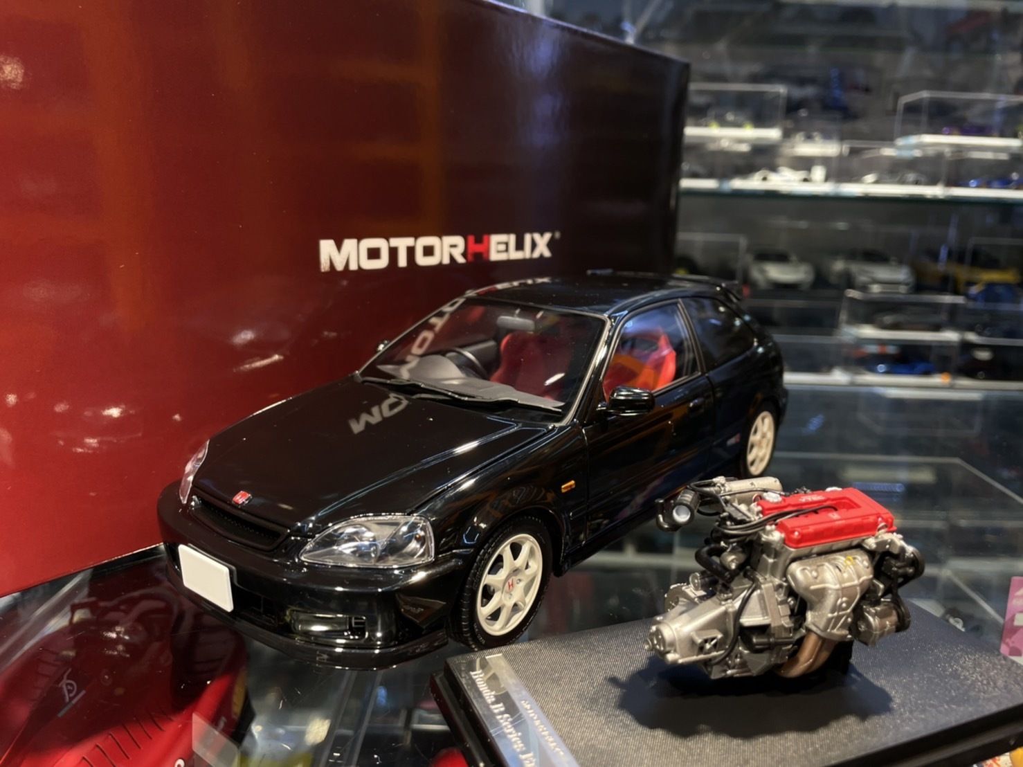 MorotHelix Honda Civic TypeR EK9 後期版黑色1/18