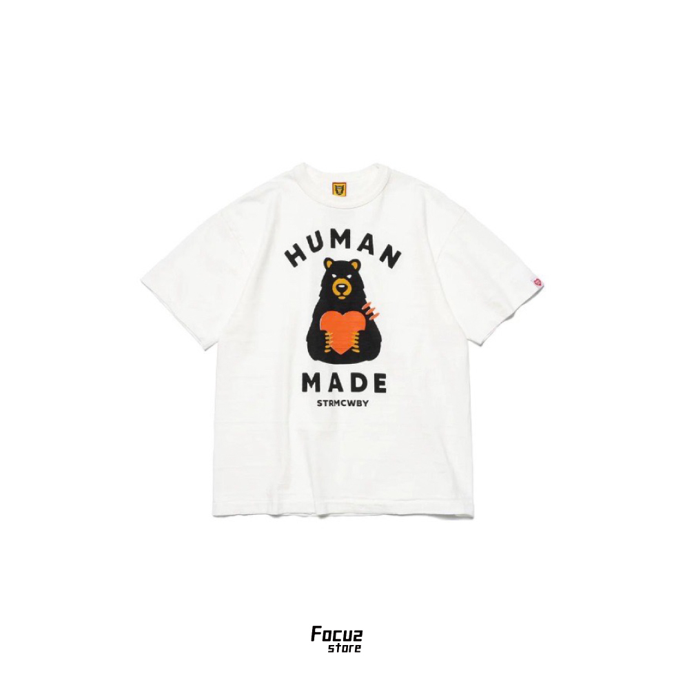 【Focus Store】現貨秒發 Human made SS23 Grapic Bear Tee "White" 白色 愛心熊熊 HM25TE014