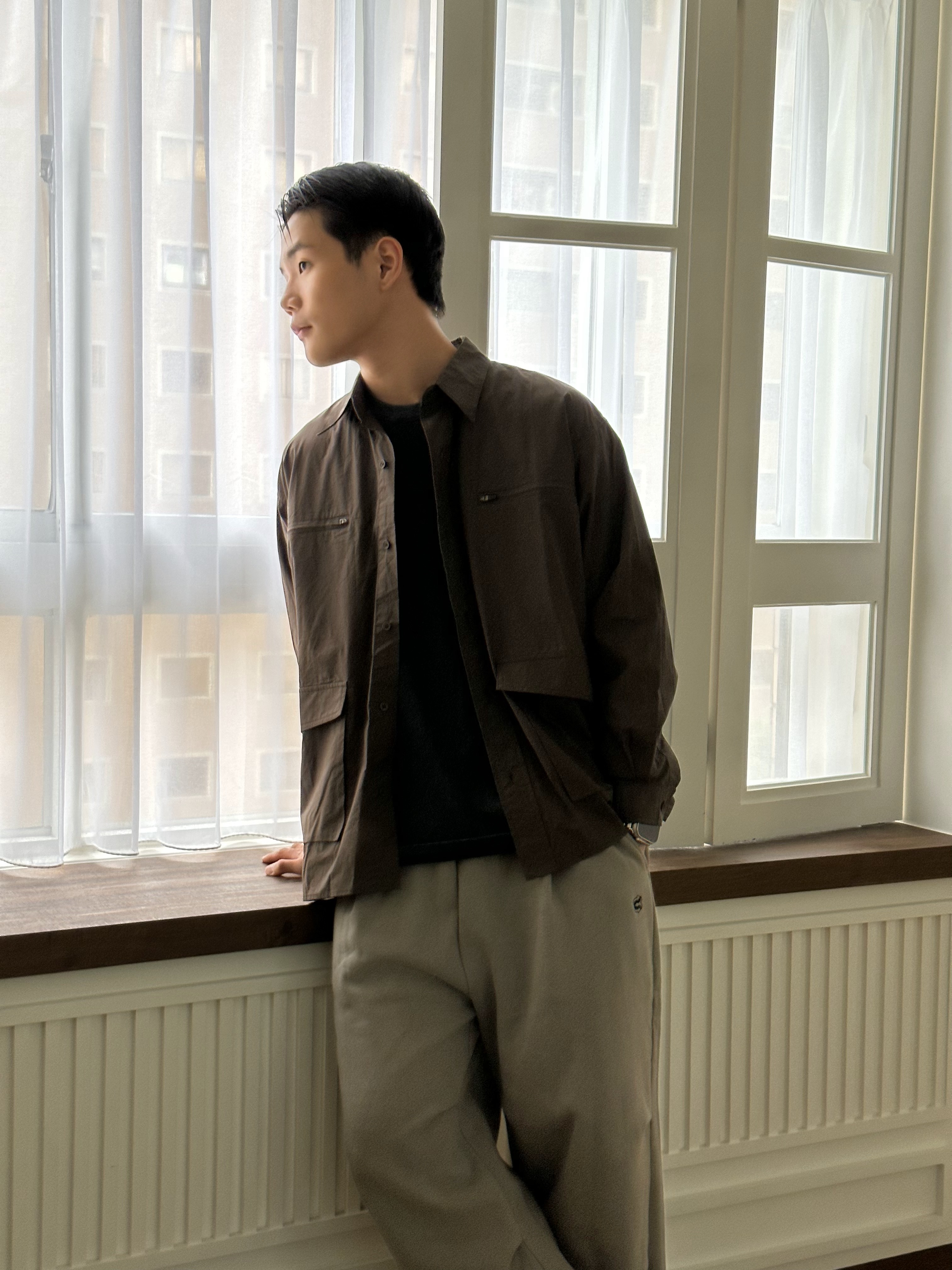 SIMON MADE TL-2314 宙斯 實驗室 多口袋 水洗棉 襯衫