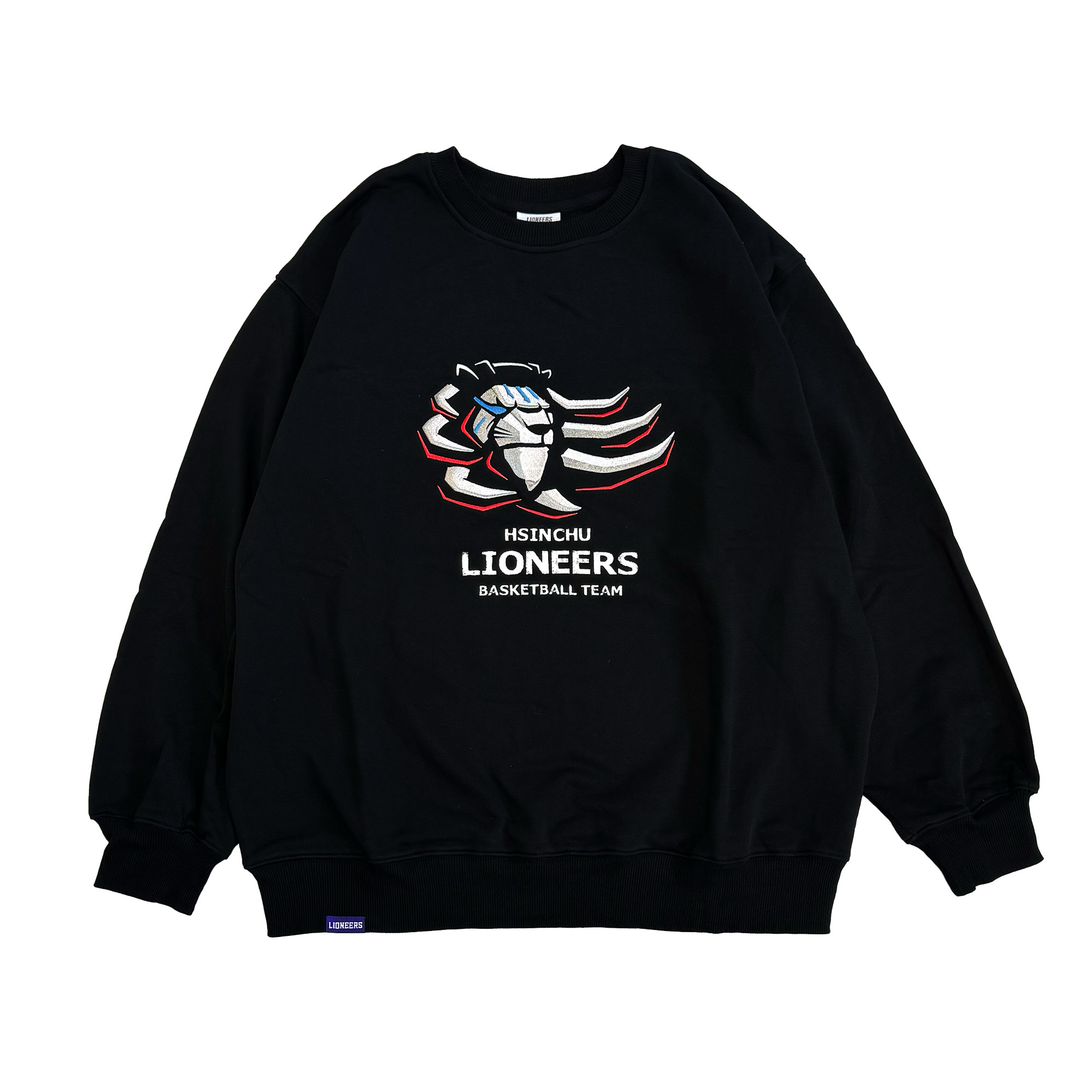 23-24 攻城獅獅頭繡花大學TEE｜黑