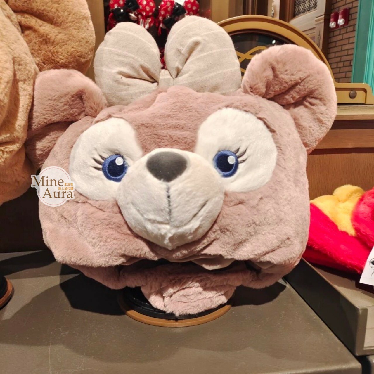 雪莉玫 ShellieMay 絨毛立體大頭 造型帽 -上海迪士尼樂園