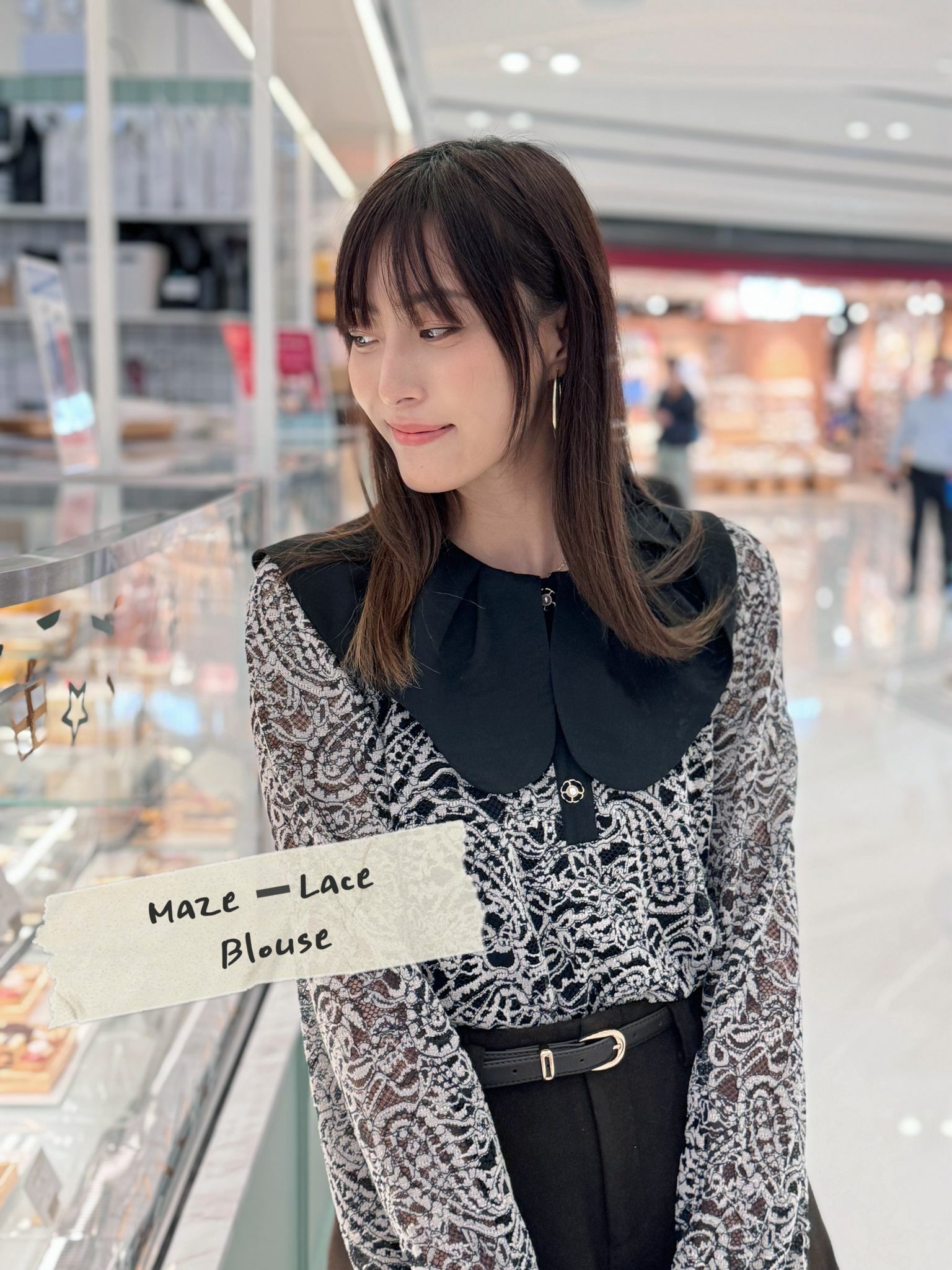 TOP#5517 🤍迷宮lace上衣