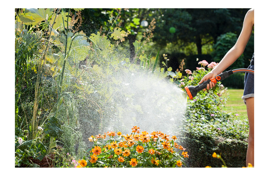 "GARDENA" 德國直身花灑水槍(3功能)(大流量水壓用)(挂裝)(4個/盒)-[2847]