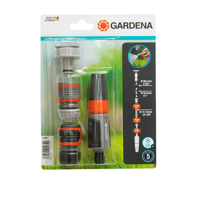 "GARDENA" 德國經典款可調水筆套裝(2功能)(吸塑裝)(10 套/盒)-[18291]