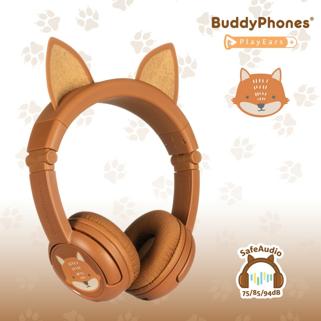 BuddyPhones PlayEars+ 藍芽學習動物plus系列