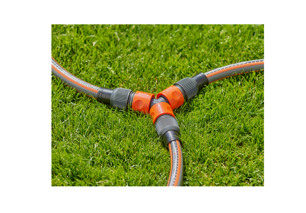 "GARDENA" 德國三頭水喉接頭(大流量水壓用)(出水咀x3)(吸塑挂裝)(6個/盒)-[2833]