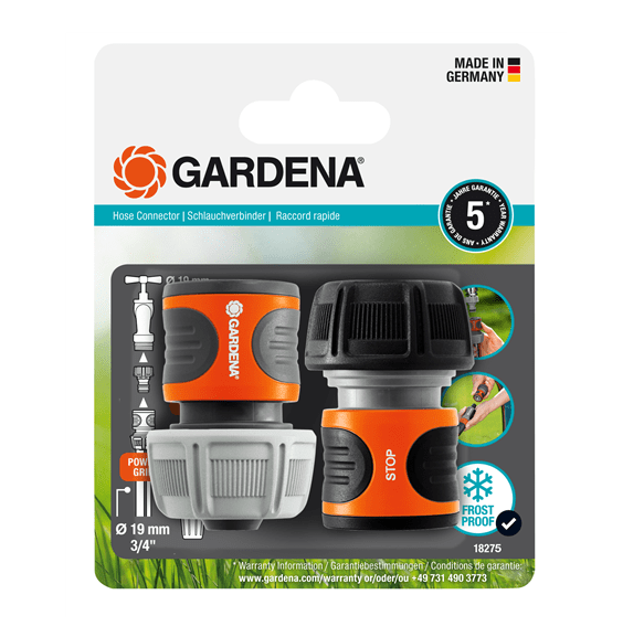 "GARDENA" 德國3/4"吸輪套裝 (6分) (18216x1+18214x1) (吸塑裝) (6包/盒)-[18275]