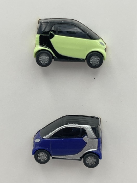 Busch 8350 N規 Smart City-Coupé 淺綠、藍