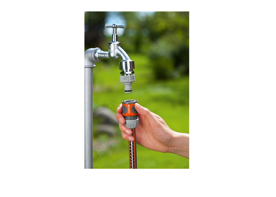 "GARDENA" 德國1/2"-5/8"快接吸輪(吸塑裝)(24個/盒)-[18215-20]