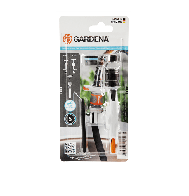 "GARDENA" 德國水龍頭快接(家用/浴室/廚房)(吸塑裝)(10個/盒)-[18210]