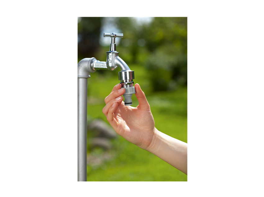 "GARDENA" 德國1"水喉快駁(防濺水咀)(吸塑裝)(12個/盒)-[18222]