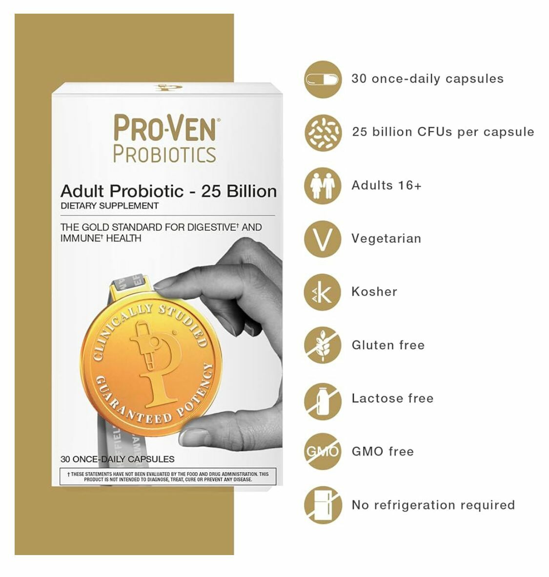 英國 ProVen 成人高效益生菌 250 億 30粒 #SQ112505