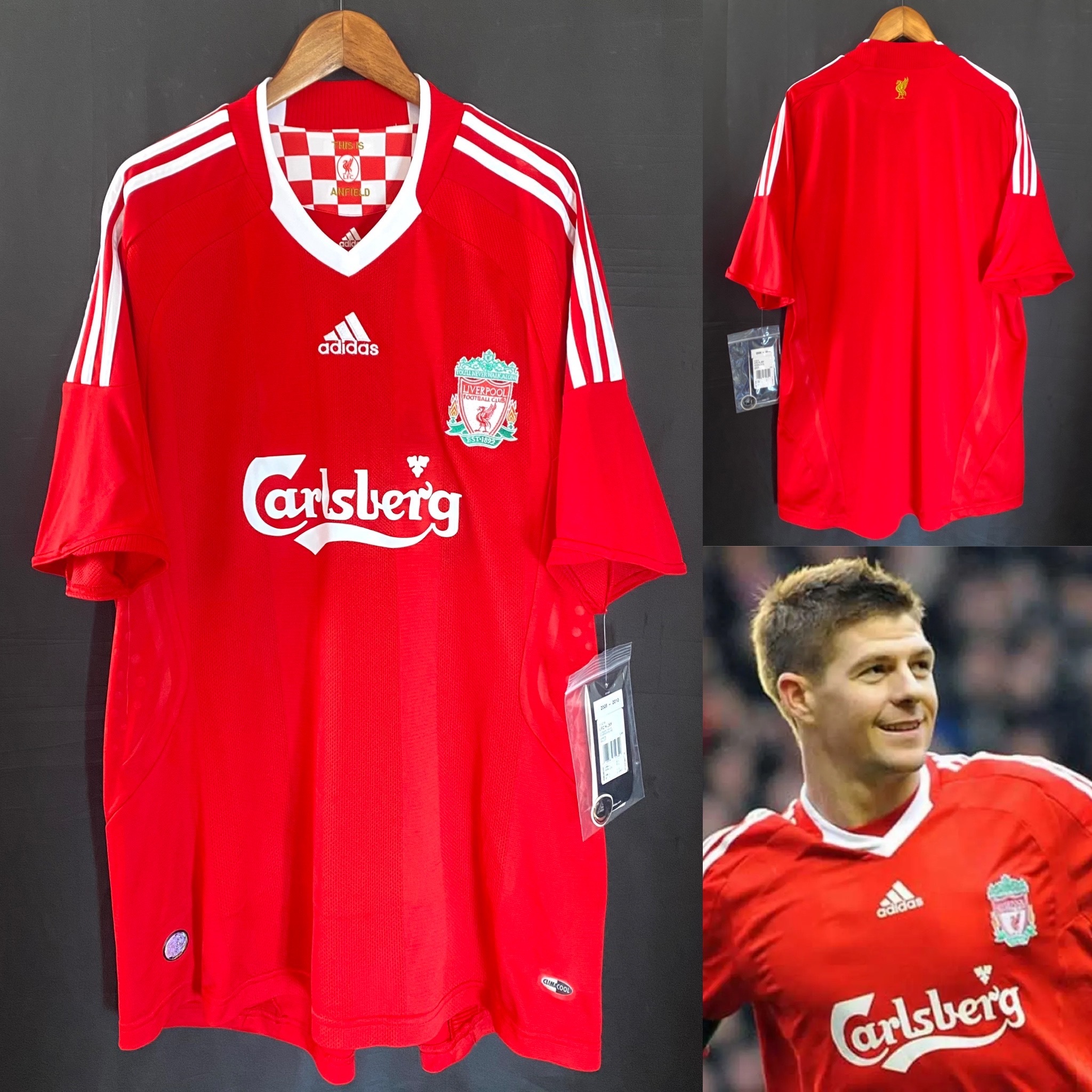 (BNWT) Liverpool 2008-2010 Adidas Home Shirt