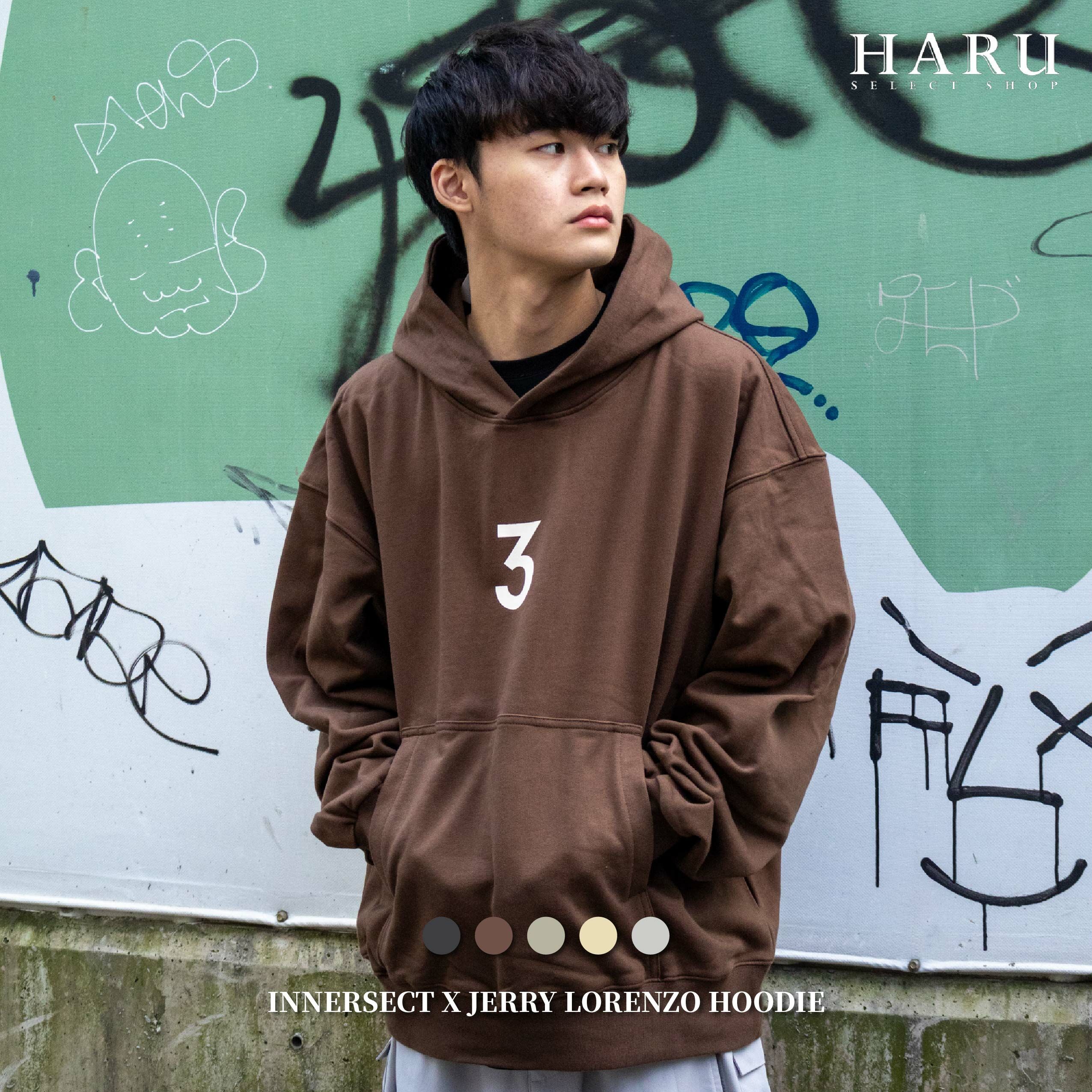 陳冠希 Clot Innersect x Jerry FOG Essentials 三生萬物 3號 胸口數字 毛巾底 時裝設計重磅帽Tee INN23FWTHD36