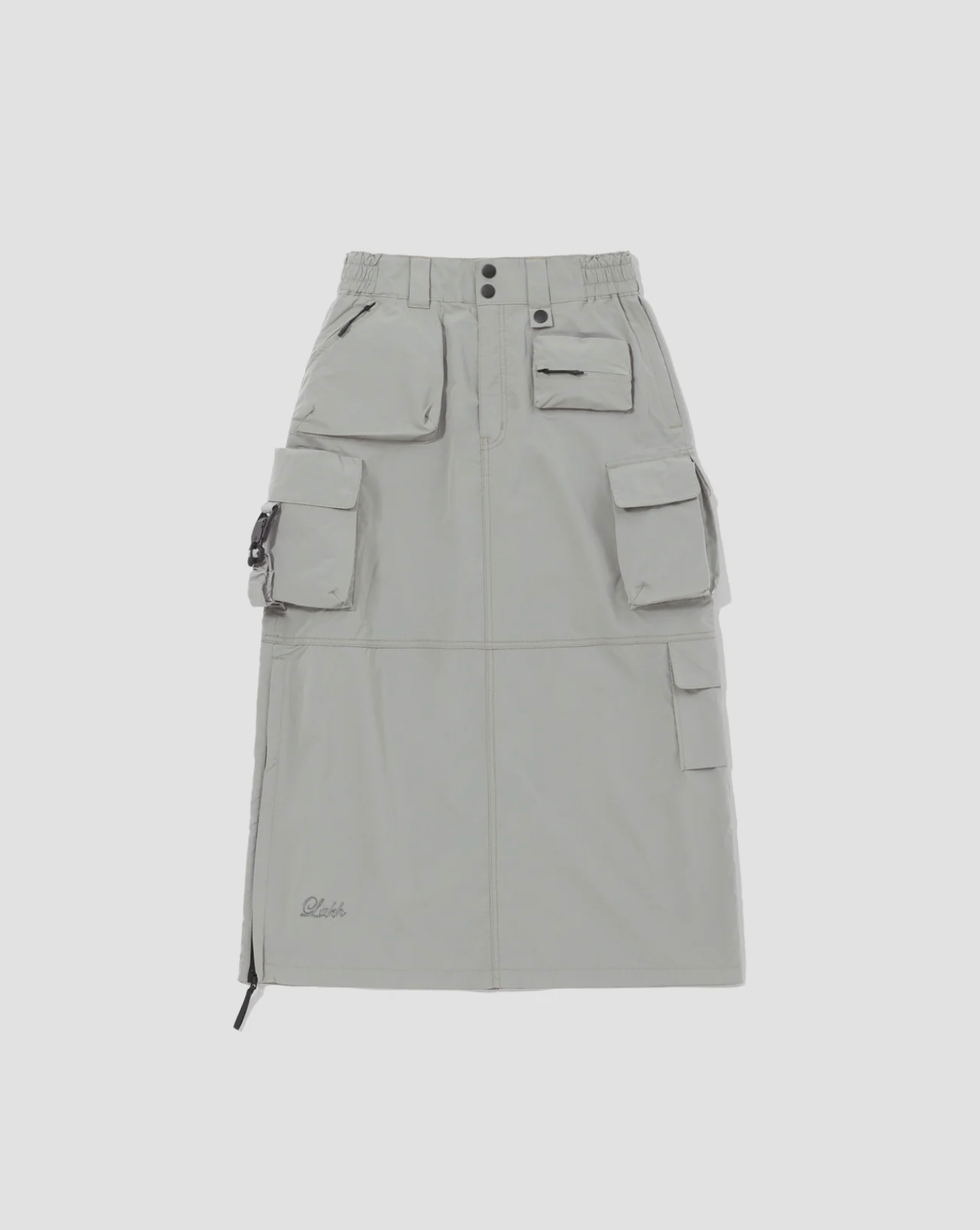 LAKH Functional Ten Pockets Skirt- Light Grey