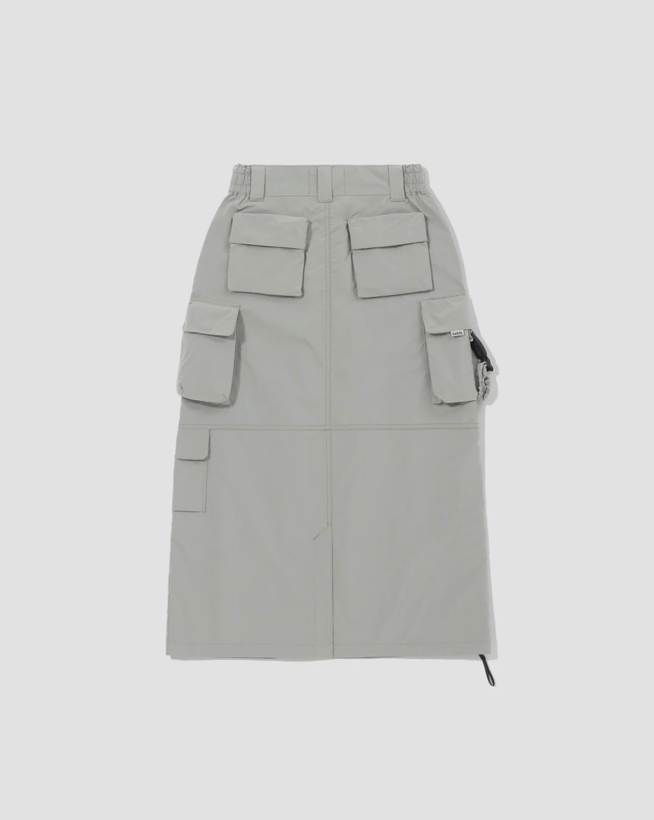 LAKH Functional Ten Pockets Skirt- Light Grey