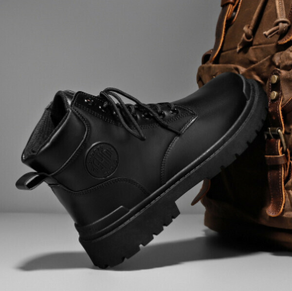 Autumn Martin Boots Casual High Gang Leather Boots DC8603
