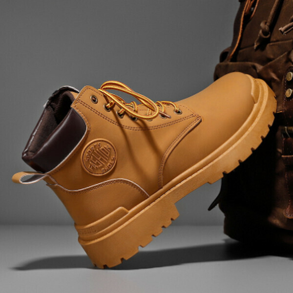 Autumn Martin Boots Casual High Gang Leather Boots DC8603
