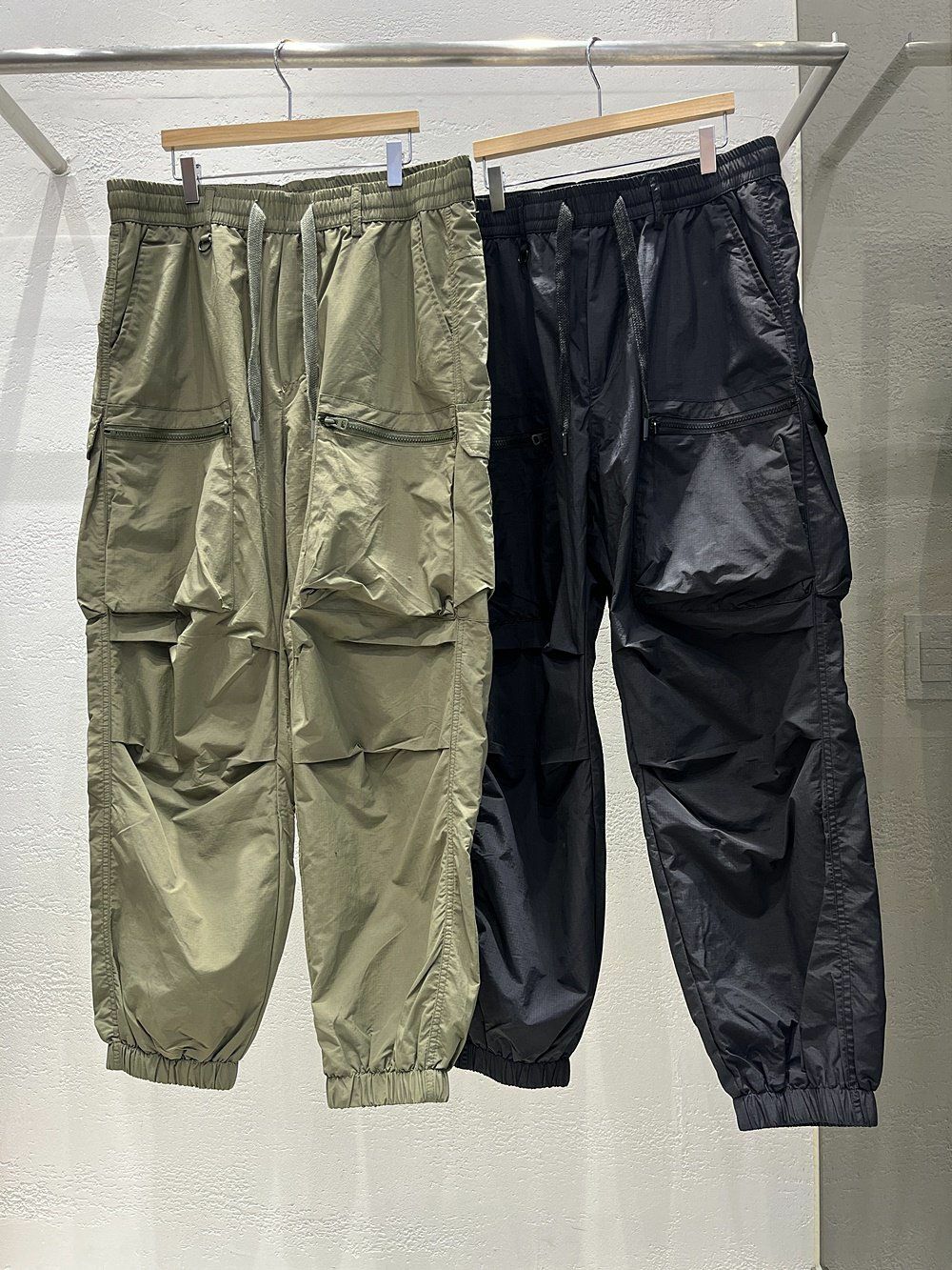 淨色工裝束腳鬆身褲 10.GVTY-0058P