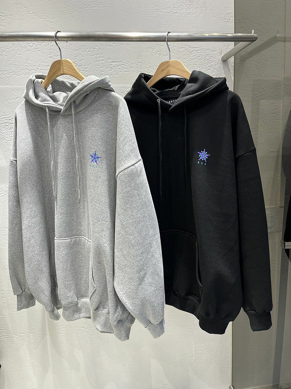 英文字圖案連帽衛衣(薄抓毛底) 10.GVTY-0060T