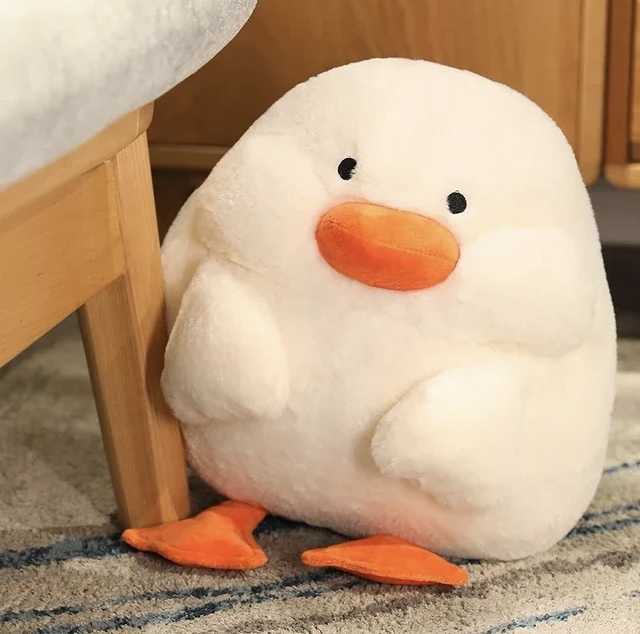 DuckDuck 小白鴨鴨三合一抱枕暖手枕| 內有毛毯可獨立使用| 造型可愛 冬天必備| 聖誕禮物 交換禮物