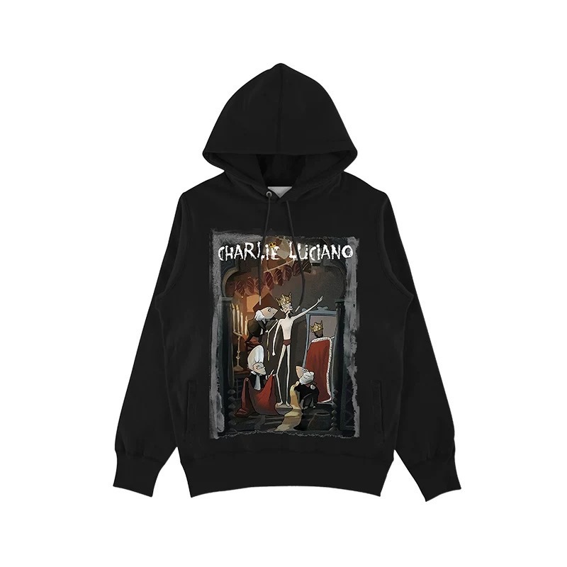 Charlie Luciano 國王的新衣 圖像 帽TEE