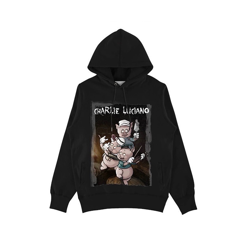 Charlie Luciano 三隻小豬 圖像 帽TEE